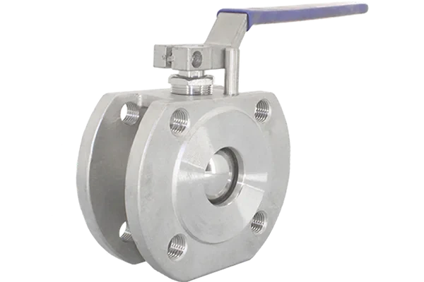 Кран шаровый межфланцевый нержавеющий (1PC), AISI304, (CF8), PN16, NK-BIF/4
