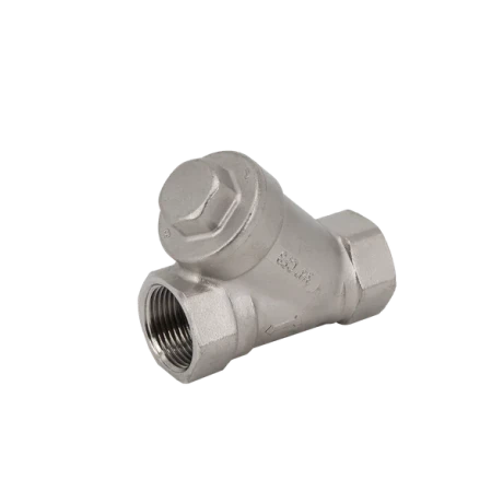 Обратный клапан муфтовый Y-тип нержавеющий, AISI316, (CF8M), PN64, NK-YC/6