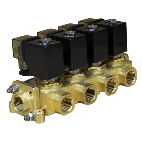 Клапан электромагнитный SMART SM88634 DN10 G1/2" 4хG1/2"