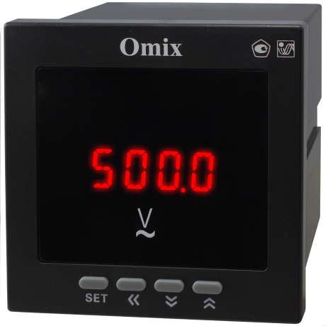Вольтметр однофазный щитовой с интерфейсом RS-485 Omix V1-1-RS485-N2
