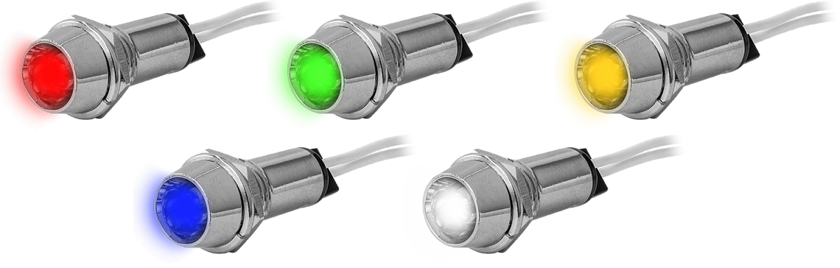 Лампа светодиодная 10 мм индикаторная ARG2-V-10NB