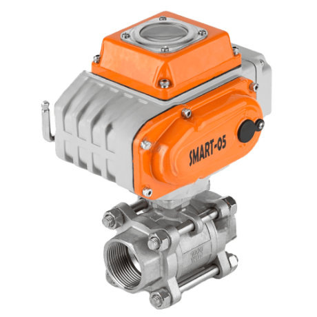 Кран шаровой нержавеющий с электроприводом PN40 ARM15 SMART SH-05