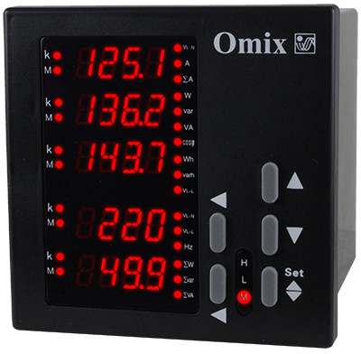 Мультиметр трехфазный щитовой Omix P99-MZ5-3-RS485